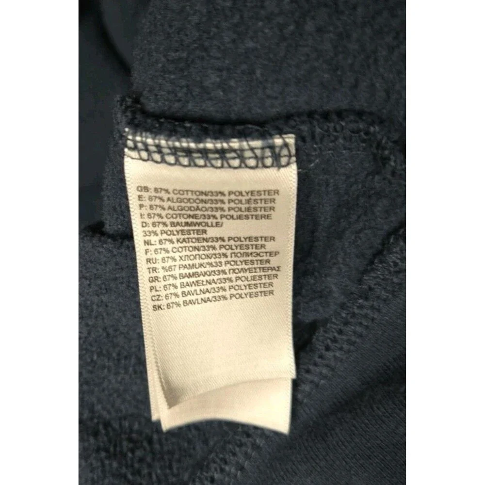 The North Face Sweater Mens M Blue 1/4 Snap Knit Mock Neck Long Sleeve Pullover